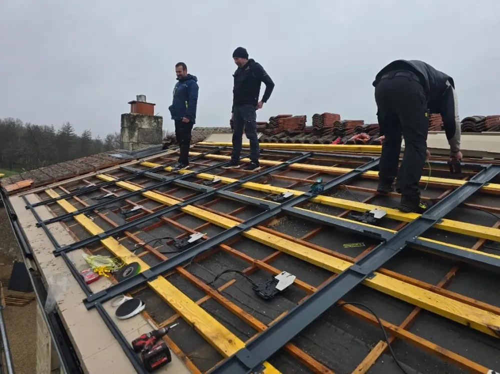 Panneau photovoltaique à Saint-Vincent-Jalmoutiers